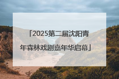 2025第二届沈阳青年森林戏剧嘉年华启幕